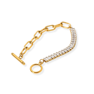 Gemma, 18k Gold Plated CZ Bracelet