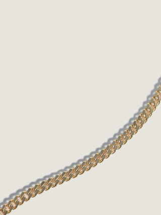 Dylan Necklace, 6mm Gold Filled Cuban Link Chain