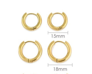 Everyday Huggies, 18k Gold Plated