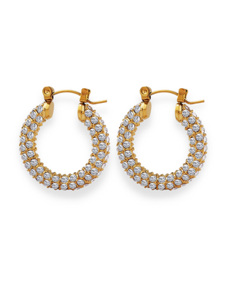Henley Hoops, 18k Gold Plated