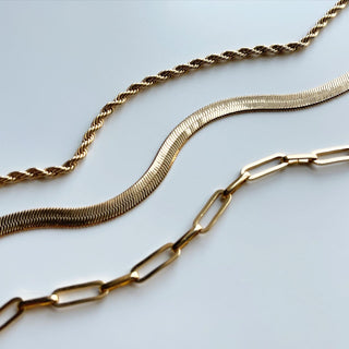 Harper Stacking Chain, Gold Filled Rope Chain